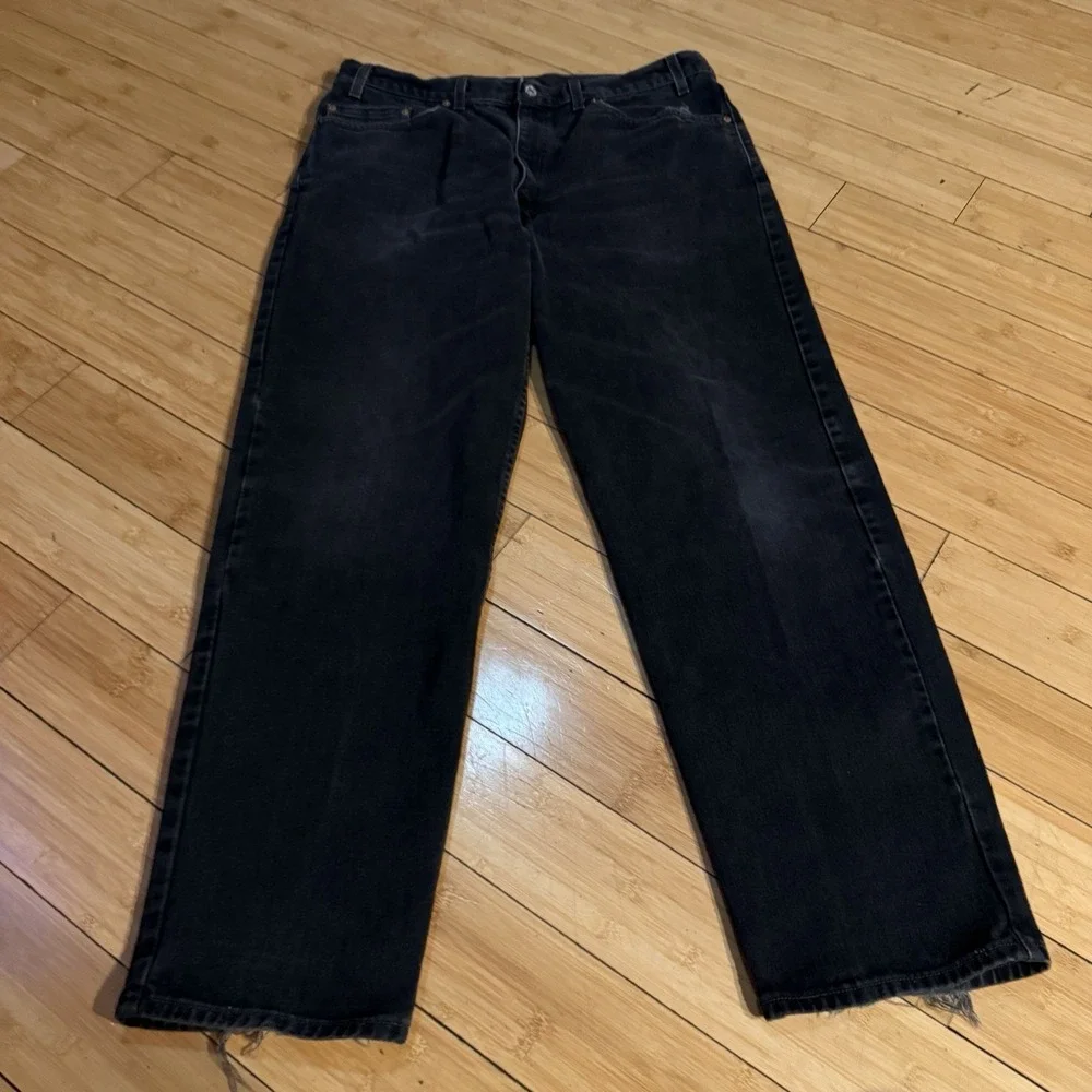 Levi's 550‎ Jeans Mens 38x32 Black Relaxed Fit Denim Y2K 2000s
